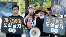 대전지역 개 식용 반대 집회…말복에 첨예한 논란