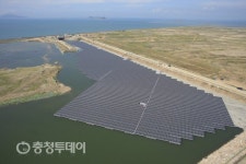 당진화력, ‘회처리장 활용’ 수상태양광 발전소 위용