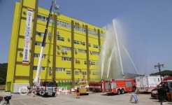 홍성소방서, 홍주요양병원서 재난대비 긴급구조종합 훈련