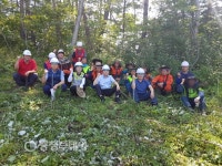 박도환 중부지방산림청장, 단양군 태화산서 안전점검