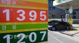 국제유가 하락… 대전 지역 ℓ당 1395원