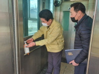 남기상 청주시 흥덕구청장 육교 승강기 정검