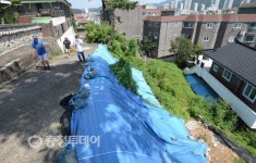 대전 중구 호동 회전선원 등산로 일부 유실… 시민안전 위협