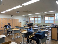 오늘도 글꽃중학교 관현악반은 희망을 연주합니다