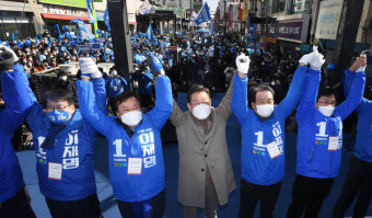 '충청 사위' 이재명 충북 집중유세 