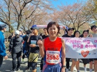 [대청호 벚꽃길 마라톤 대회 수상자들]