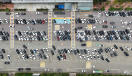 추석 당일 북적이는 휴게소