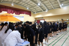 마라탕 만큼 얼큰한 응원… 천안신방중 친구들 에너지 수혈 완료