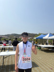 직장 동료들 응원 덕분에 끝까지 완주 [대청호 벚꽃길 마라톤대회]
