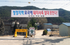 돼지축사 개축 절대로 안된다