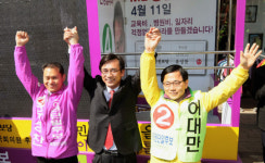 포항 죽도시장 온 유시민대표 서민복지 실현에 힘 모아달라