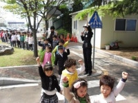 포항 연일초등학교 병설유치원 교통현장 교육