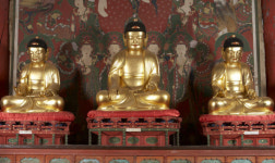 부처님 복장유물에 지역명인 작품 함께 봉안