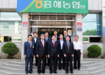 최원병 농협중앙회장 흥해농협방문 직원격려