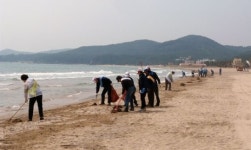 포항 청하면 월포해수욕장 환경정비