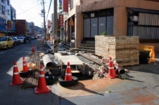 북부시장 하수도 공사 장기화 `주민 불편`