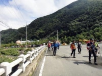 치산관광지서 건강 산행대회