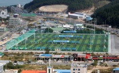 양덕동 축구장 이달 중순 개장