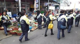 포항 해도119안전센터 전통시장 화재예방캠페인