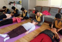포항 남구청, 경로당 방문 마사지 봉사