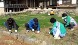 성균관여성유도회 상주지회 도남서원 대청소