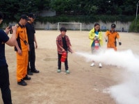장성초 학생·교직원 소방대피훈련