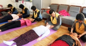 포항 남구청 경로당 스포츠마사지 자원봉사