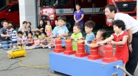 영천소방서 태창어린이집 원생 초청 소방안전교실