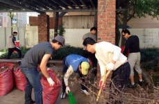 포스코 후판부 자매마을 경로당 등 대청소