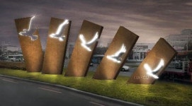 내일 반야월삼거리에 독수리조형물 뜬다