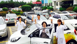 순천향구미햇살아이지원센터 한국타이어서 새 차량 1대 받아