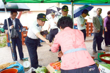 포항북부경찰서 기계면 전통시장 물건 구입