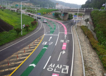 성주군, 성주교차로 국도 진입로 도색 마쳐