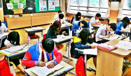 울릉 오지 북중학교 학업능력 대단하네