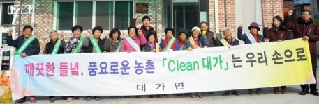 성주 대가면 용흥1리 마을주민들 환경정화활동