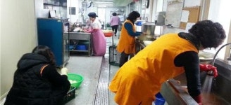 칠곡 가산119안전센터 성가양로원서 봉사활동