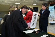 청송묵림회 서예작가 5명 `입춘첩 써주기` 행사