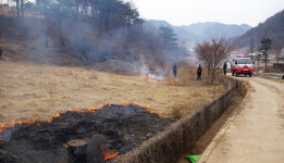 문경시, 산불방지 논·밭두렁 공동소각 추진