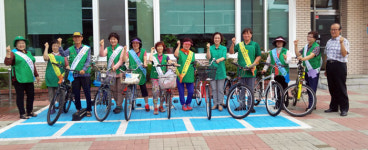 상주 동성동주민센터 `자전거 바르게 타기` 캠페인