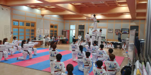고령서 독도사랑 태권도공연단 훈련