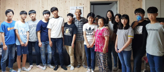 영천 산자연중, 오산리 마을주민 찾아 개학 인사