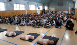경주 유림초 5학년 대상 심폐소생술 응급처치 교육