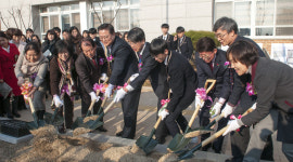 복현중, 통합원년 기념식 `다시 출발`