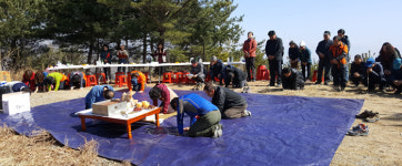 문경 점촌4동 산악회 불정자연 휴양림서 시산제 거행