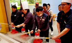 대구포항고속도로 청통휴게소, 자체 소방훈련 진행