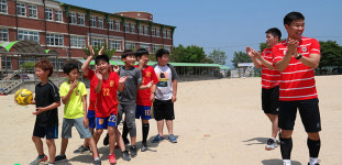 상주 상무, 성동초 찾아 스포츠 재능기부