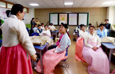 안동 풍천중학교, 1학년 대상 찾아가는 한복문화교육