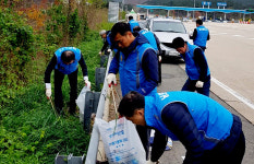 남포항로타리클럽, 포항IC 주변서 환경정화 활동 펼쳐