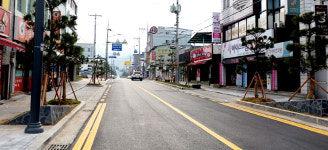 구미 선산중앙로 새 단장 끝내