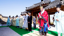 왕산 허위 선생 낙성고유제·위패 봉안식